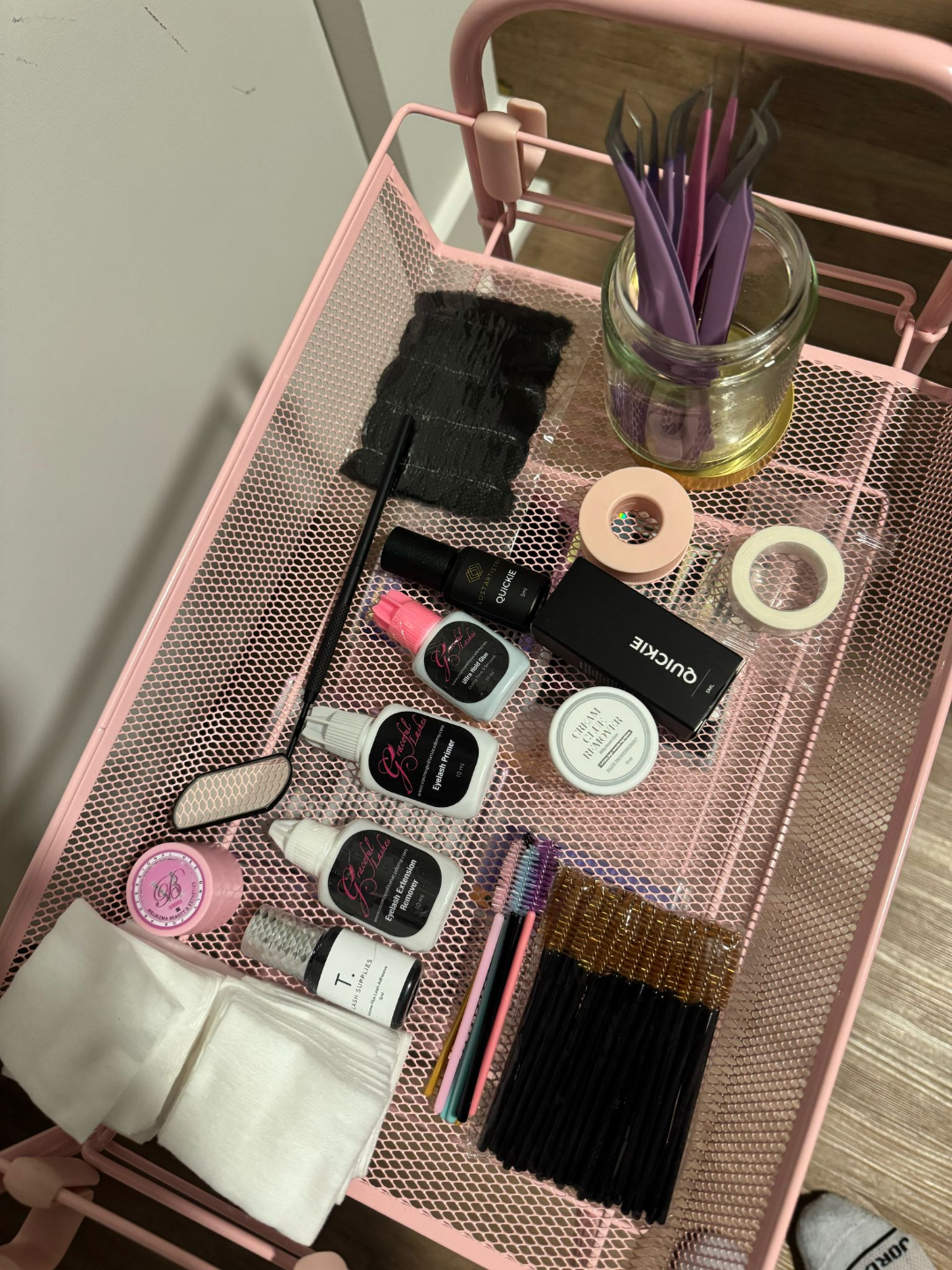 Eyelash Extension Kit & Pink Rolling Cart - photo 4
