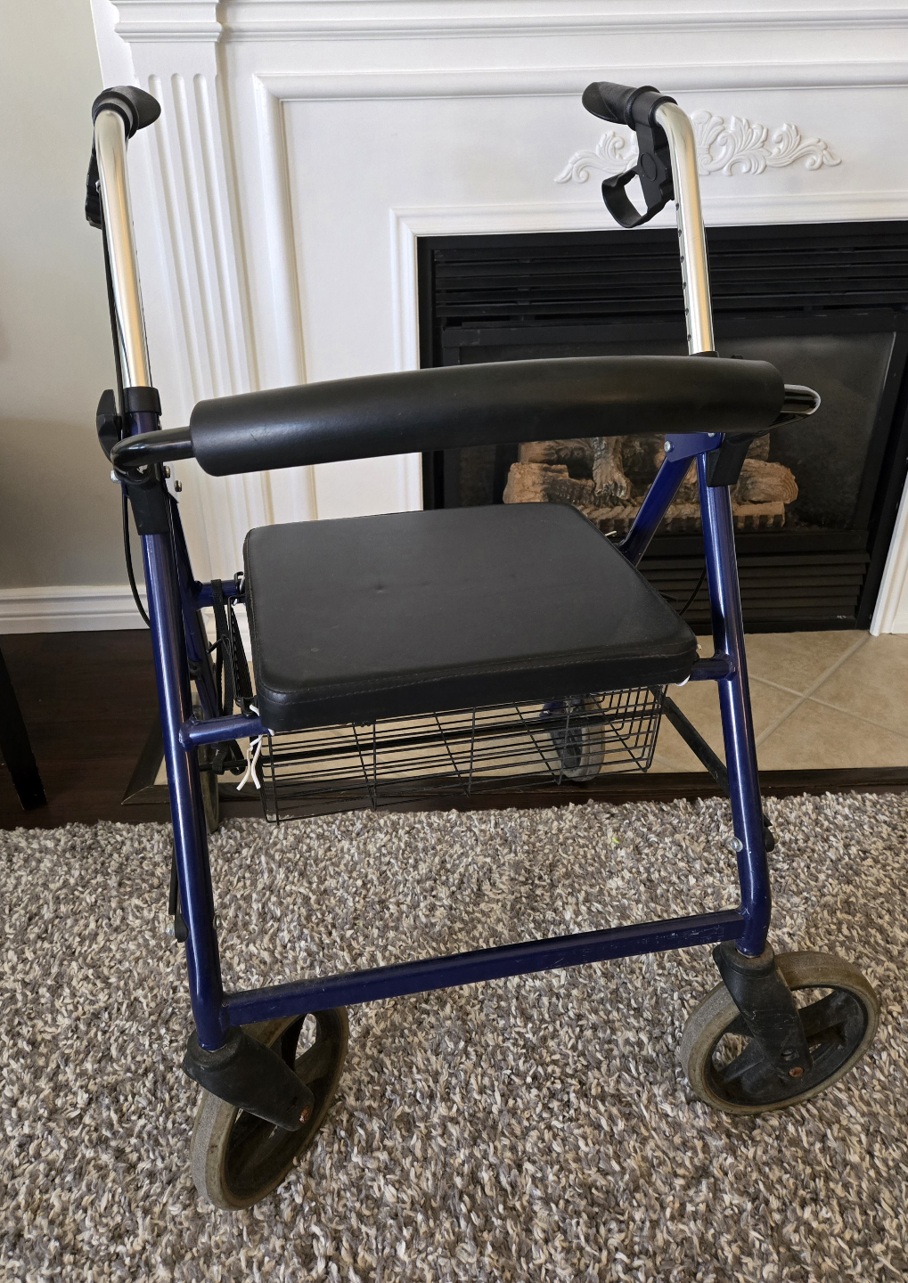 Rollator Walker with Seat and Basket