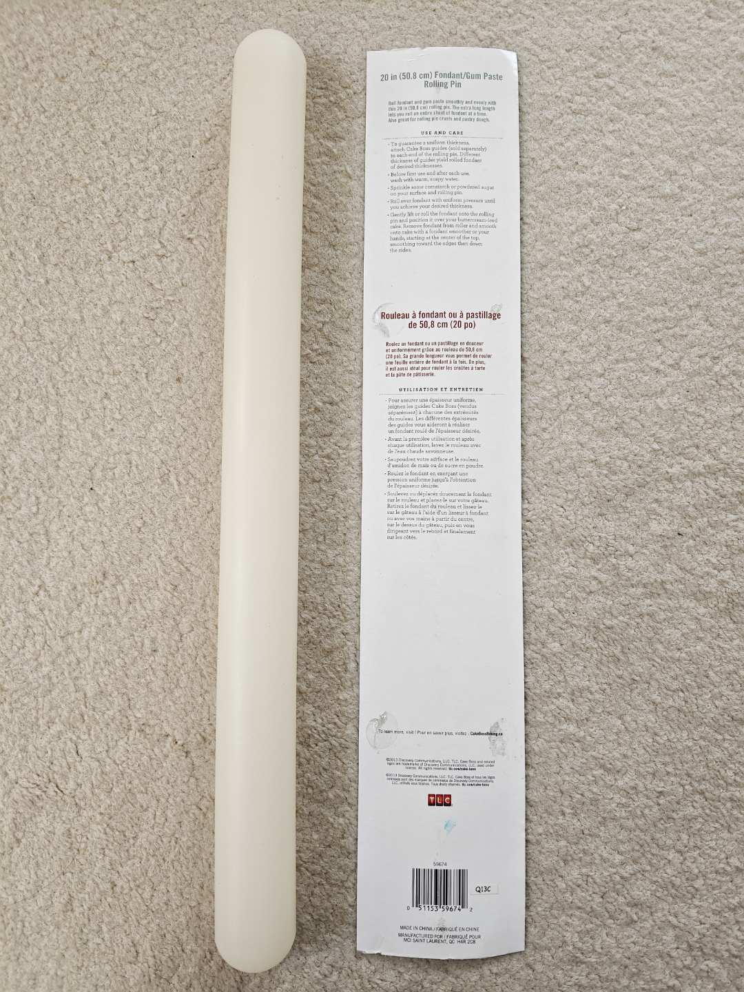 20" Fondant/Gum Paste Rolling Pin