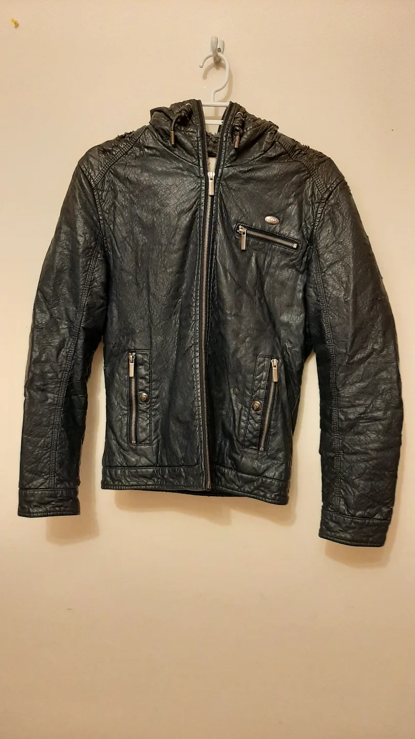 Men's Black Jacket with Hood image indicator(8)