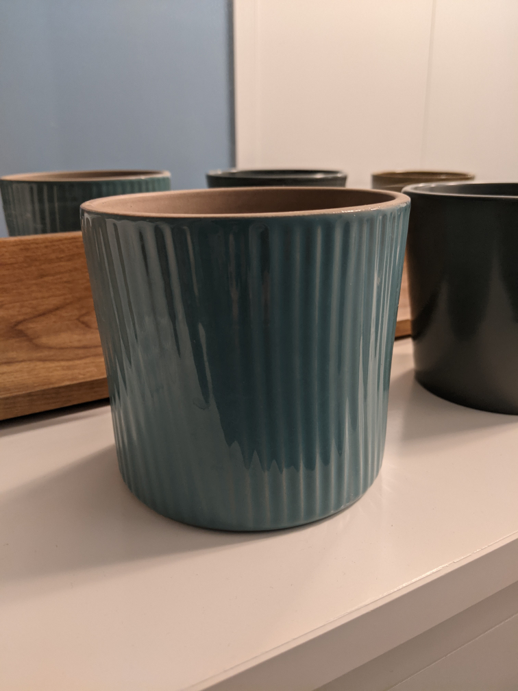 3 Modern Ceramic Planters - $5 each - photo 3