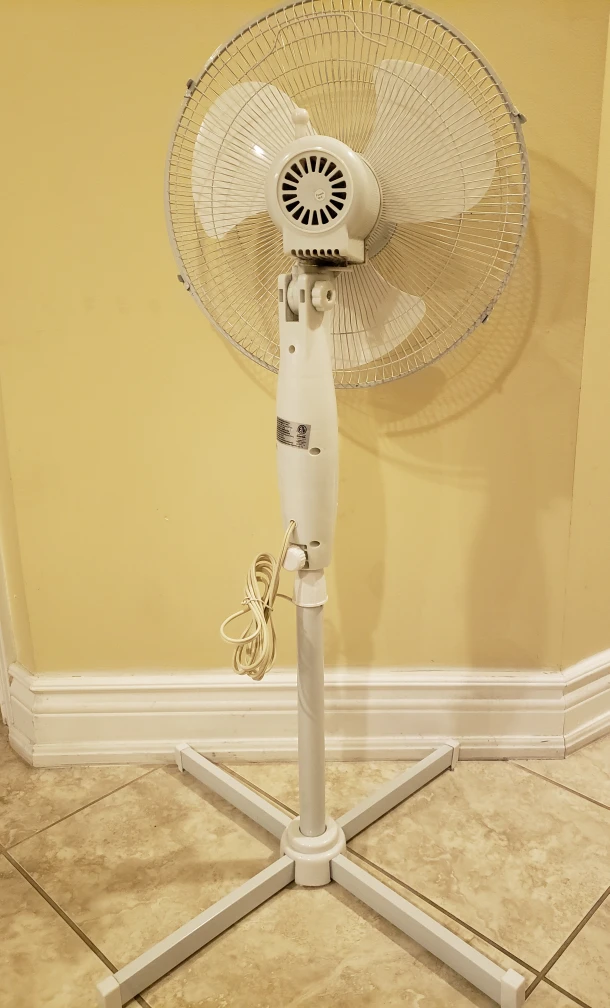 White Oscillating Stand Fan - photo 2
