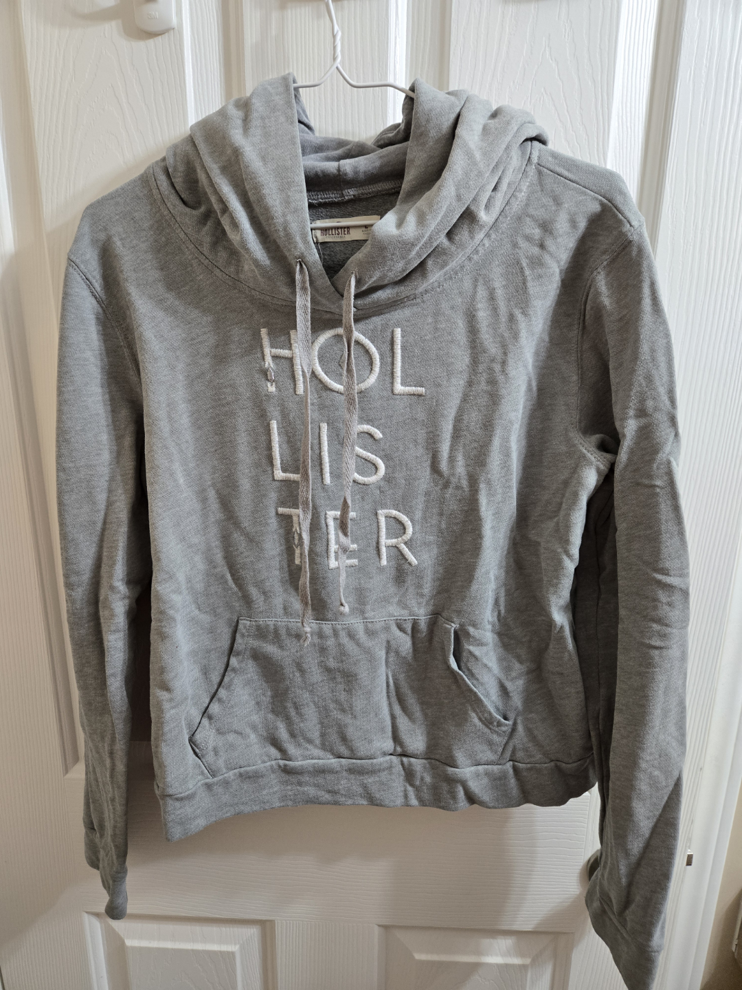 Hollister Grey Hoodie Size Large
