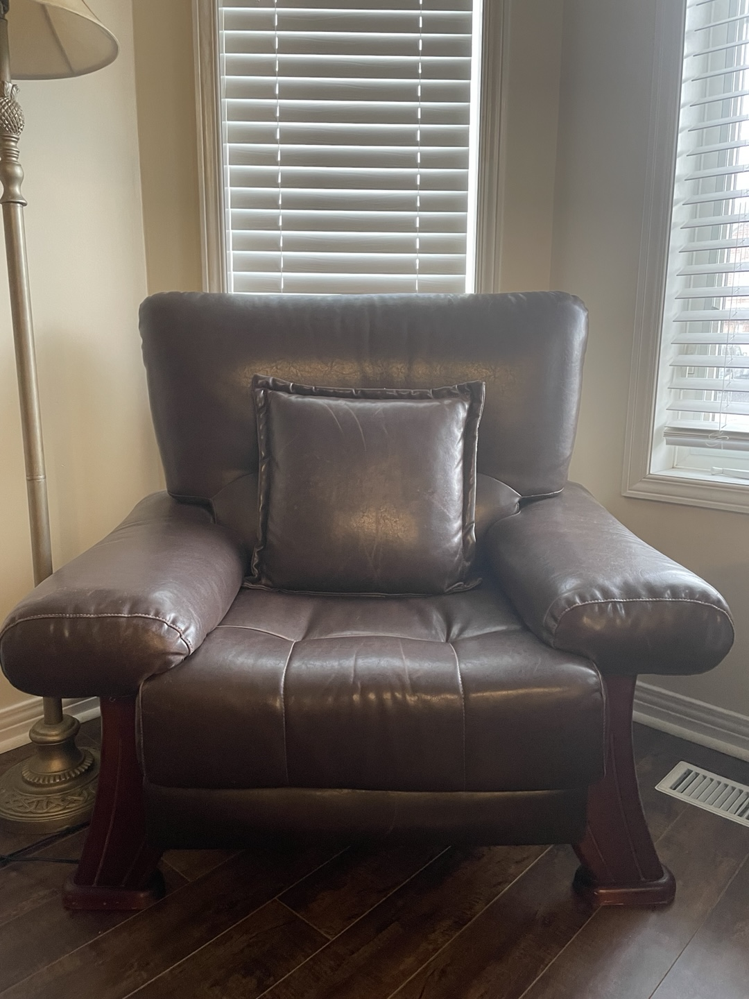 Brown Leather Recliner Chair