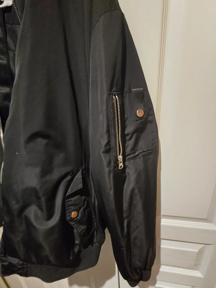 Joe Fresh Men's Black Bomber Jacket - Size Large image indicator(4)