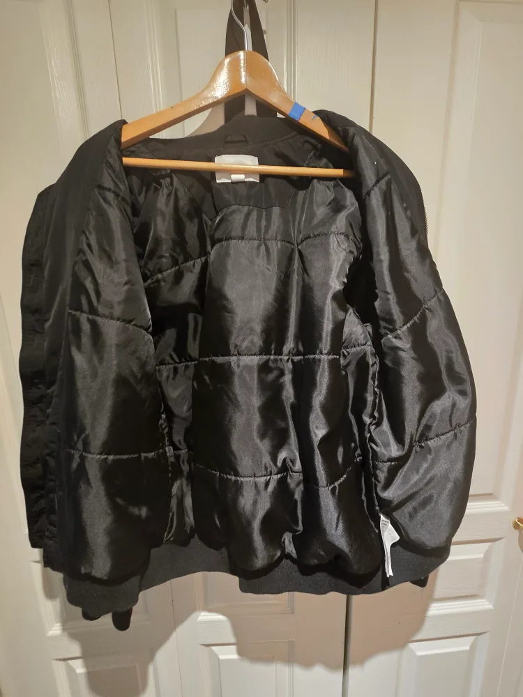 Joe Fresh Men's Black Bomber Jacket - Size Large image indicator(5)