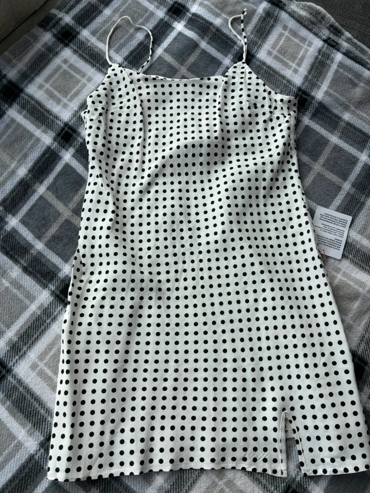 Black&White polka dot Summer Dress thumbnail
