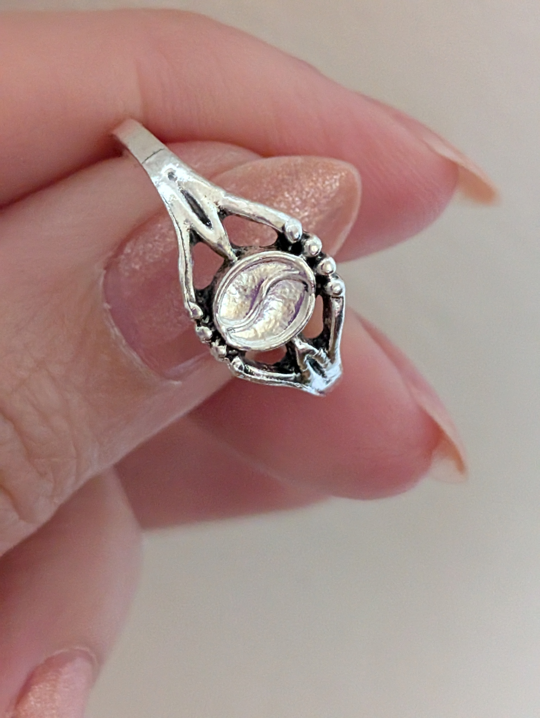 Stainless steel Yin Yang Ring 💚