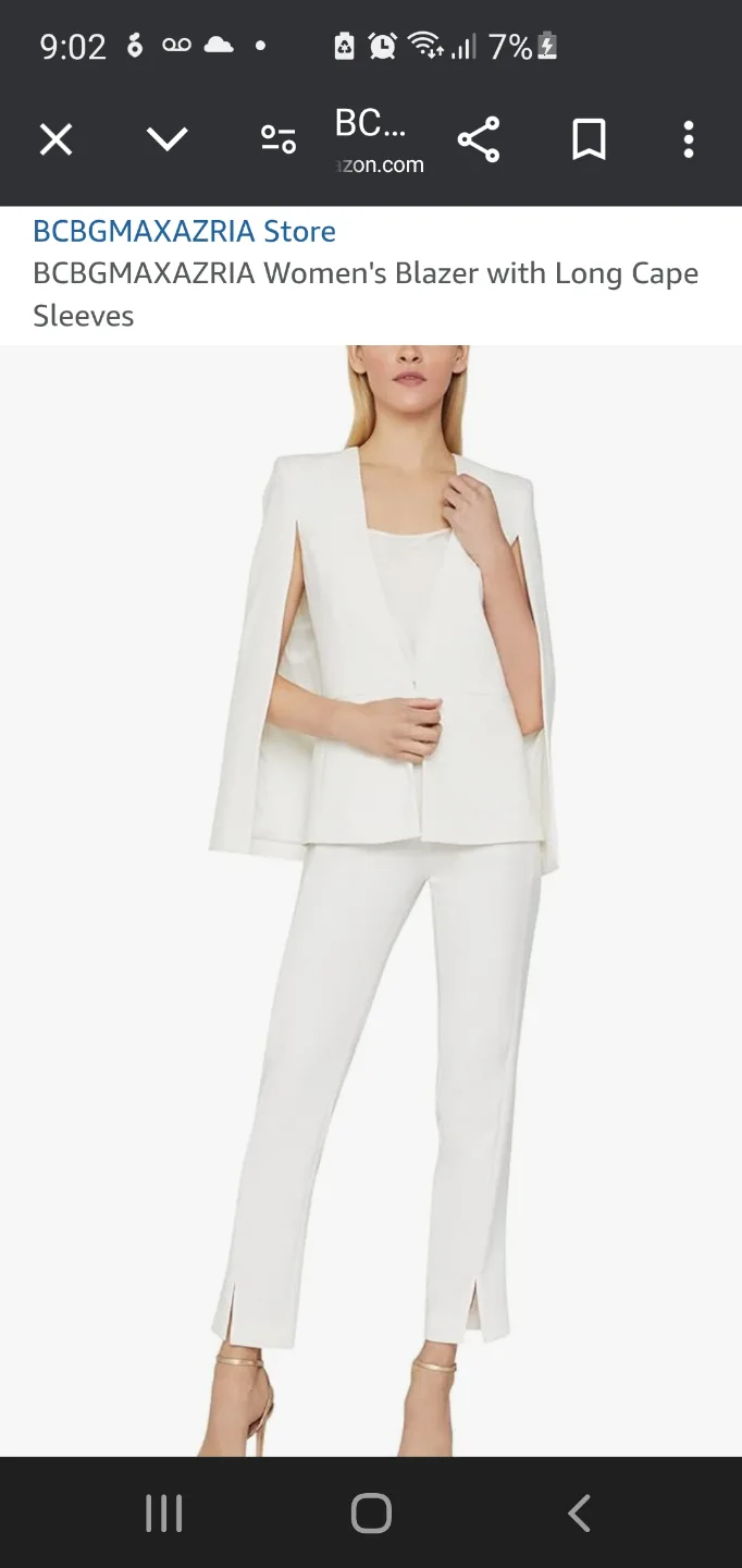 BCBG Women's Small Cape Blazer thumbnail