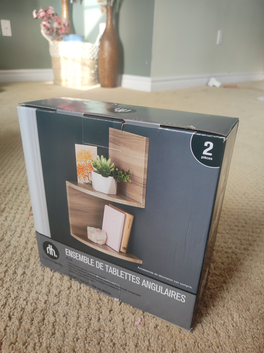 Hometrends Elm Corner Shelf Set (2 Pack)