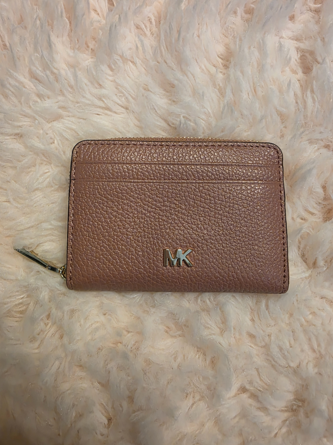 Michael Kors Pink Leather Zip-Around Wallet