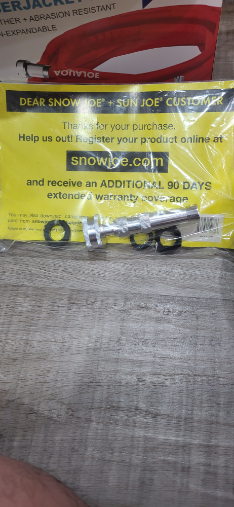 Snow Joe + Sun Joe Aquajet Fiber Jacket Hose 50ft 1/2 inch - photo 2