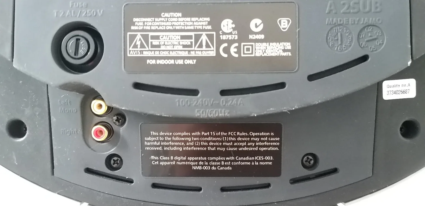 Jamo A 2SUB Wireless Subwoofer image indicator(4)