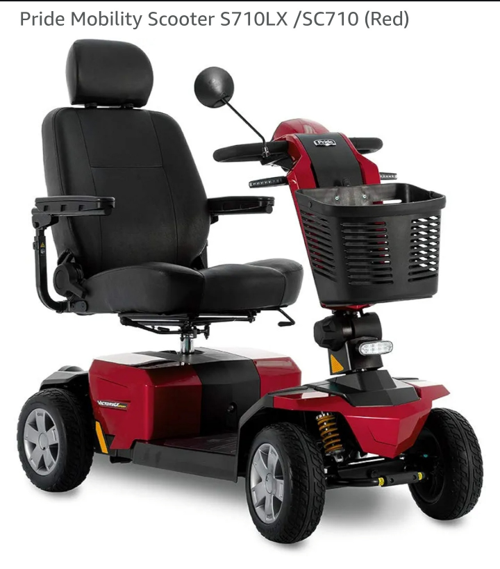 Pride Mobility Scooter S710LX / SC710 (Red)