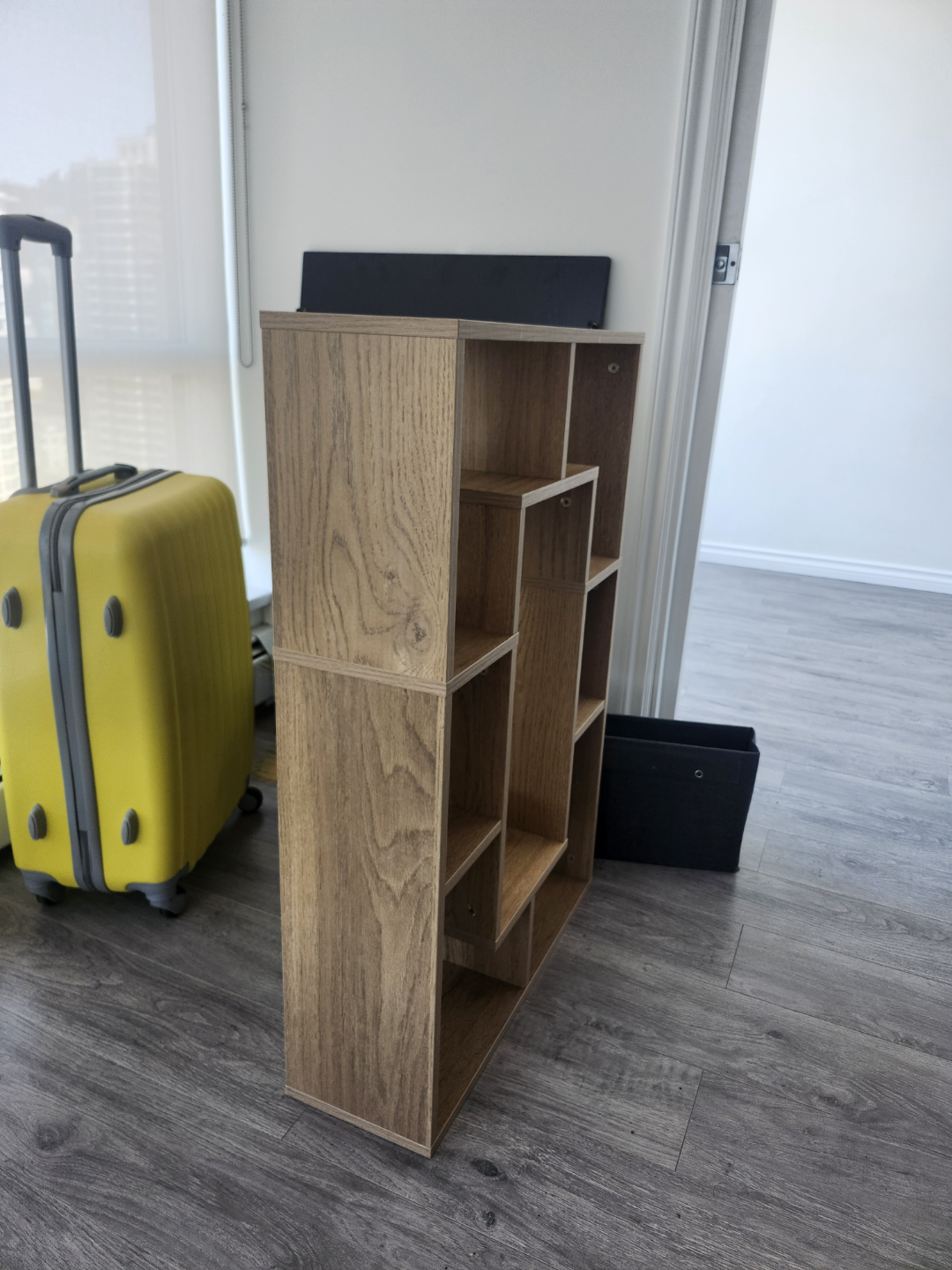 Modern Wooden Cube Storage Shelf - photo 2