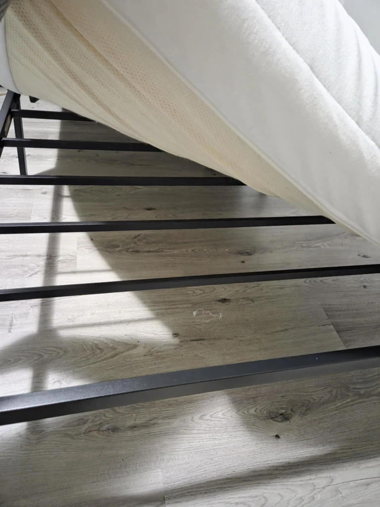 Twin-size Metal Bed Frame with Mattress - photo 3