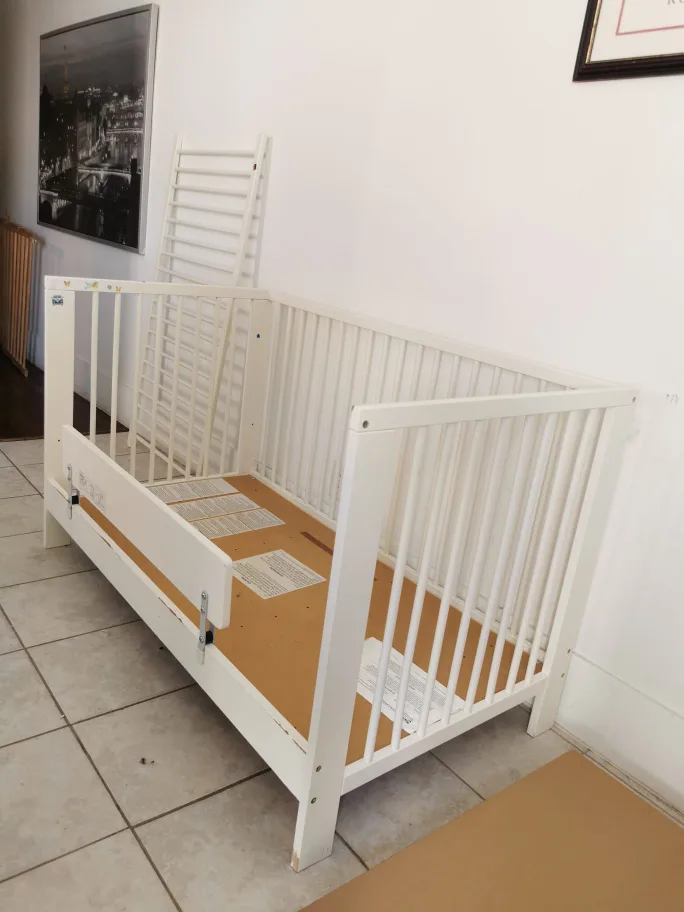 FREE IKEA Sundvik Convertible Crib & Toddler Rail image indicator(3)
