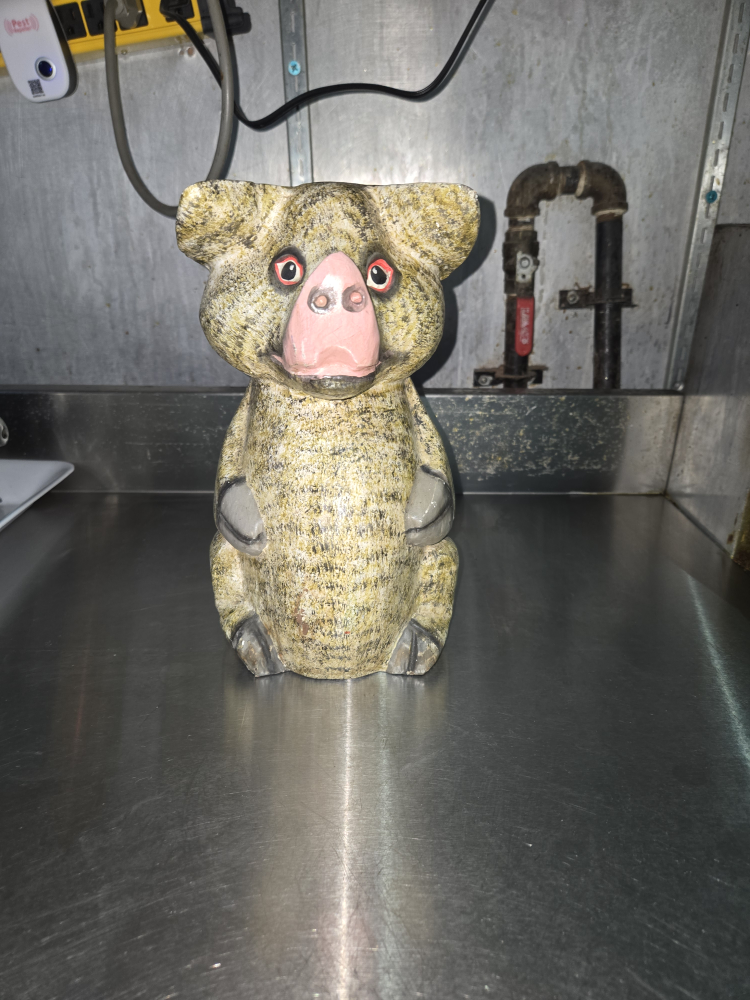 Hand-carved Pig Figurine