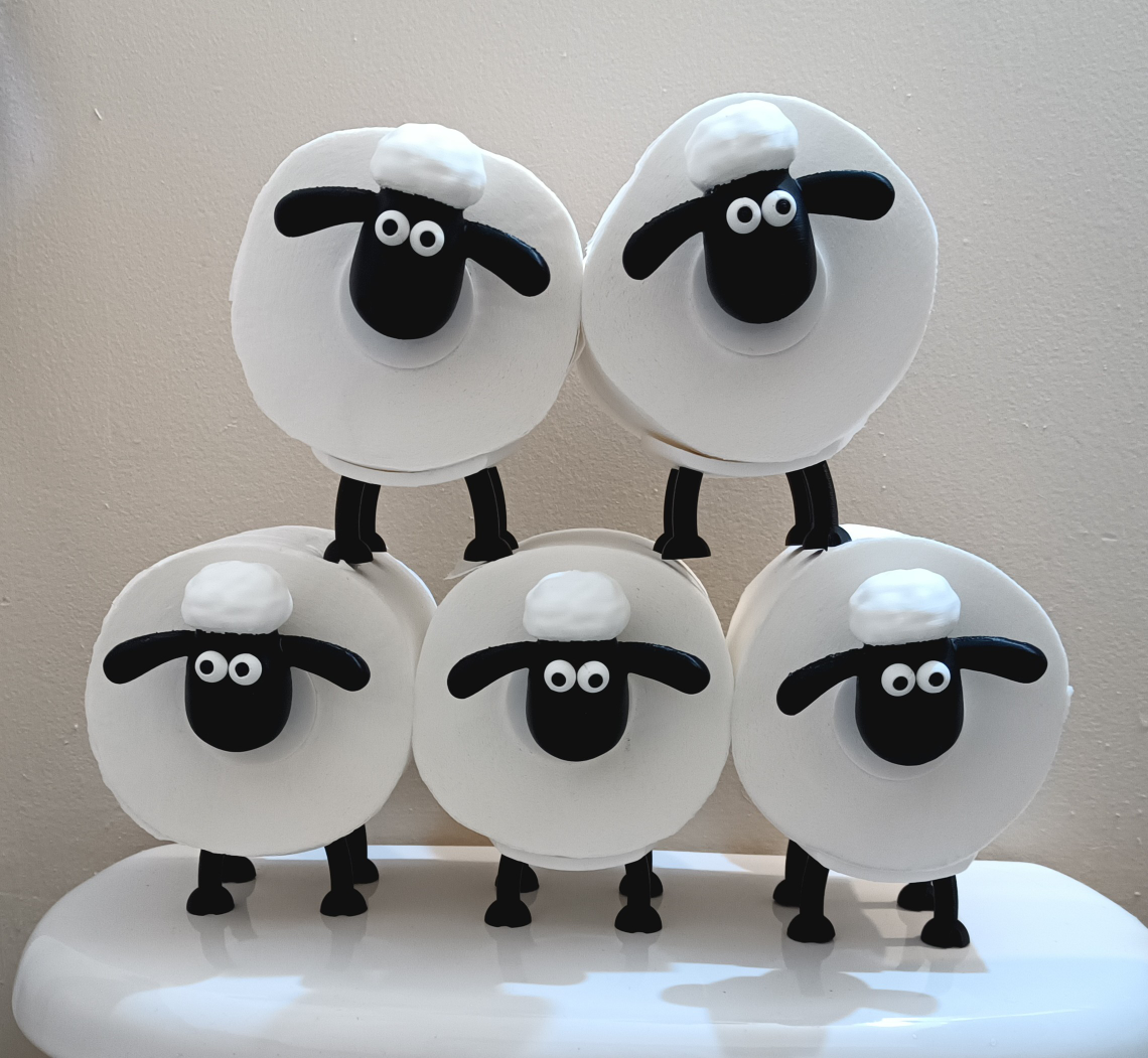 Sheep Toilet Paper Roll Holder - photo 2