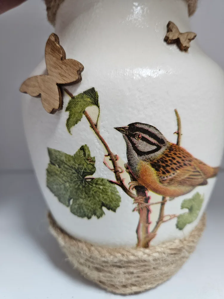 Handcrafted Bird Decor Vase image indicator(5)