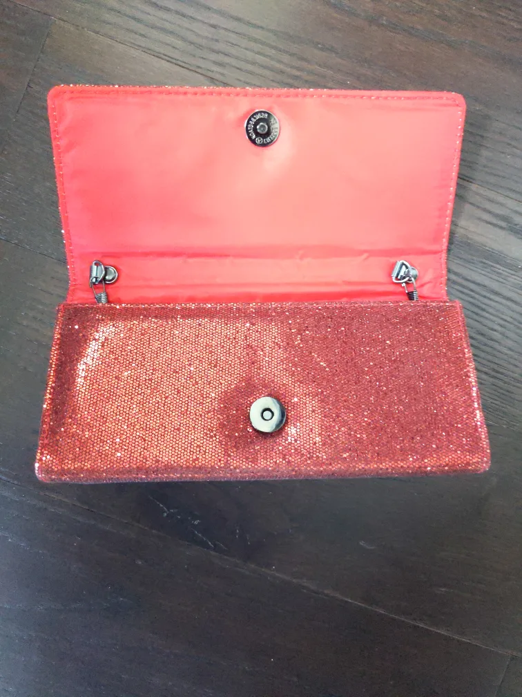 Red Glitter Evening Clutch 🥕 image indicator(4)