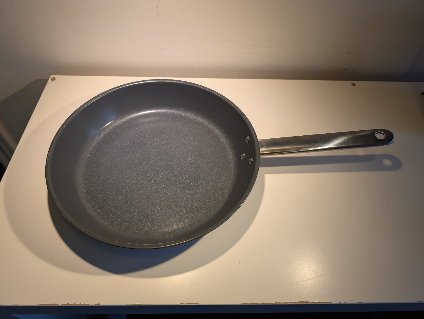 Grey Non-Stick Frying Pan with Stainless Steel Handle - photo 2