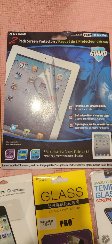 Bulk lot of screen protectors for various devices image indicator(3)