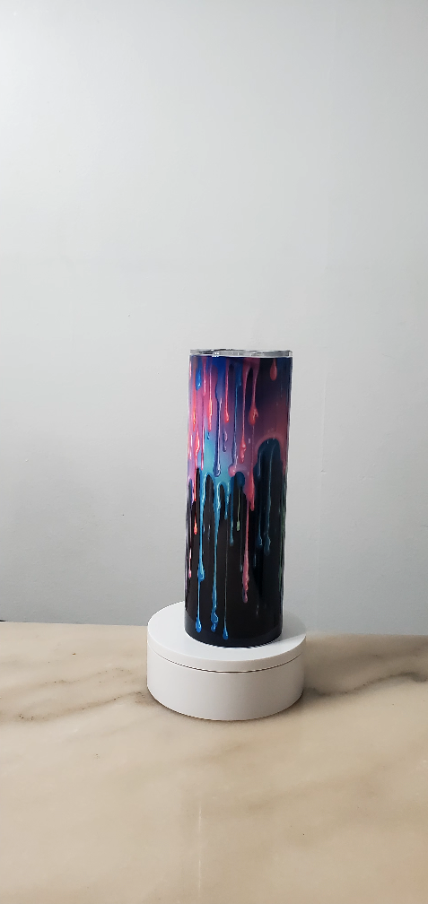 Rainbow Drip Tumbler