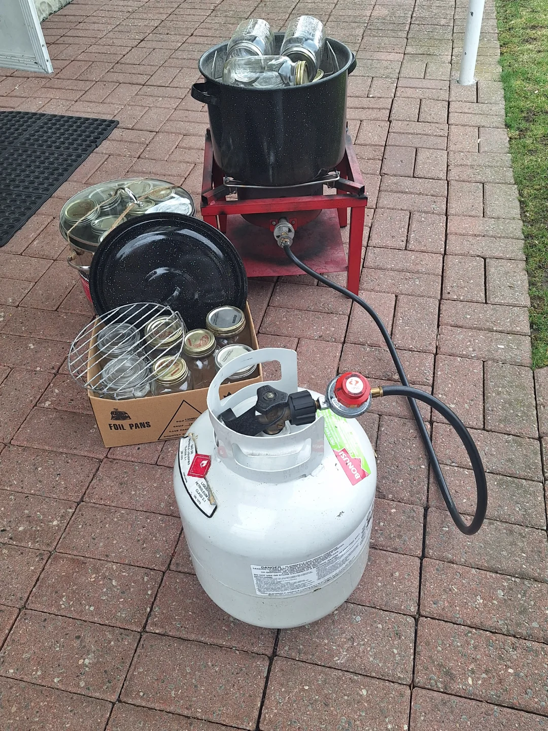 Canning Kit: Pots, Jars, Burner & Propane Tank thumbnail
