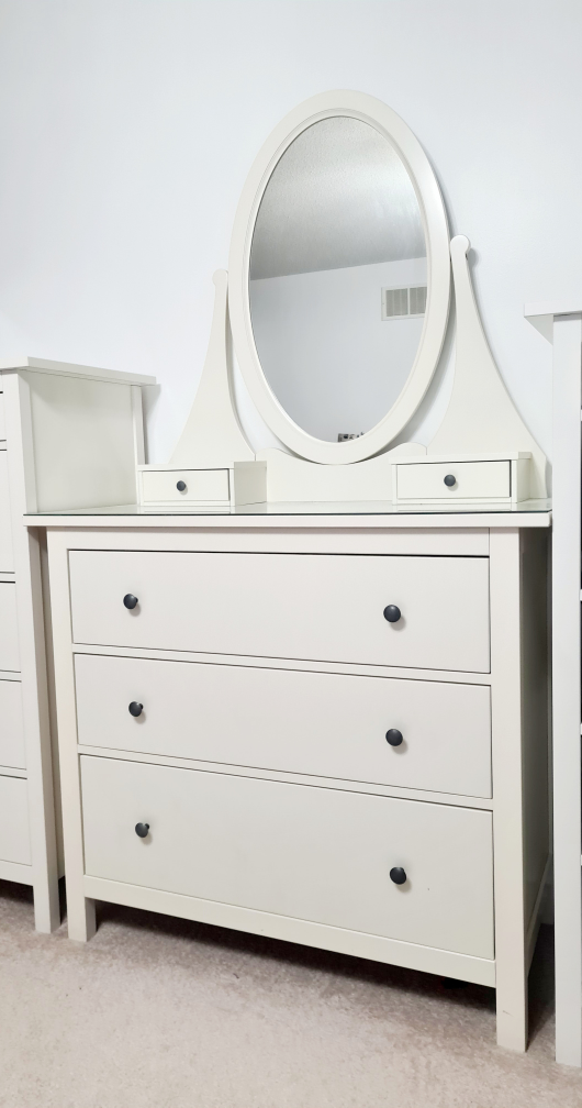 IKEA HEMNES Dressing Table (glasstop) with Mirror