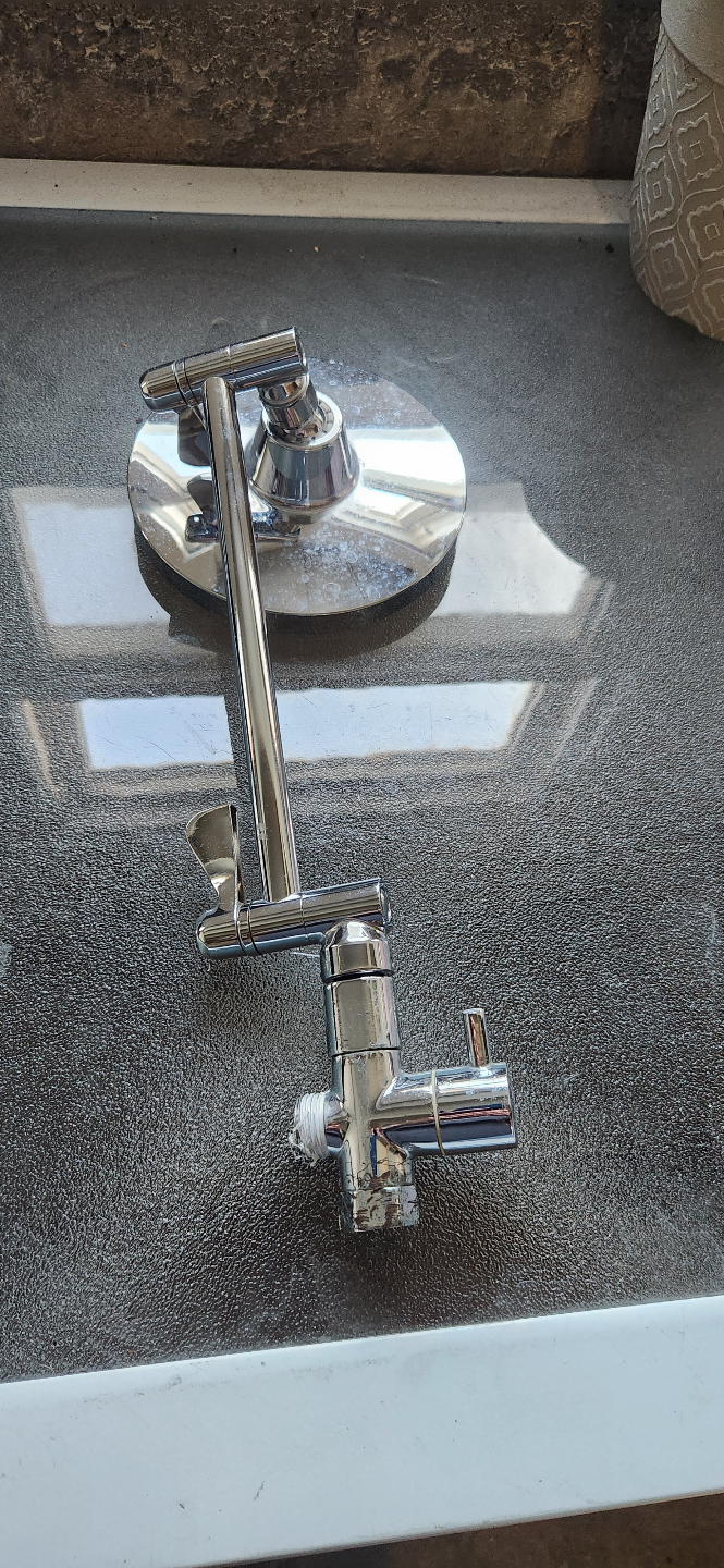 Chrome Shower Head with Adjustable Arm - photo 2