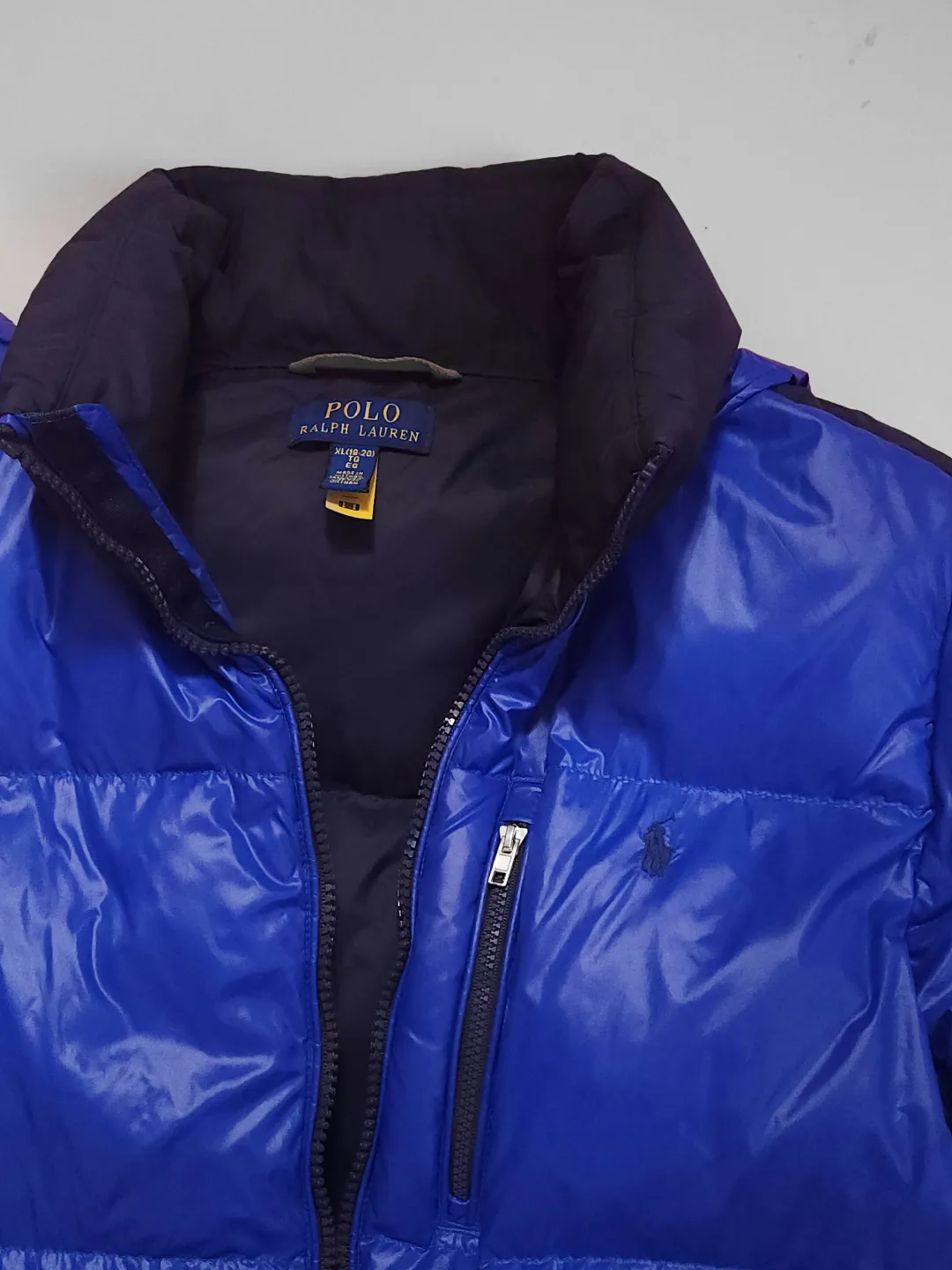 Men's Polo Ralph Lauren Blue Puffer Jacket image indicator(5)