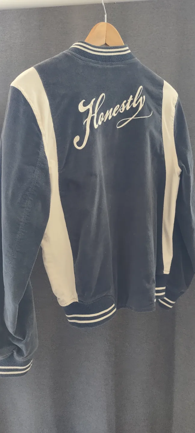 (NEW) American Eagle Honestly Blue Suede Jacket Jacket image indicator(5)