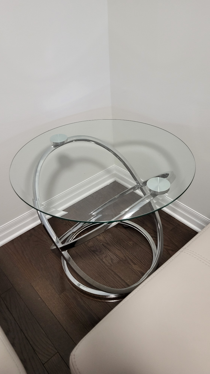 Glass side table - photo 4