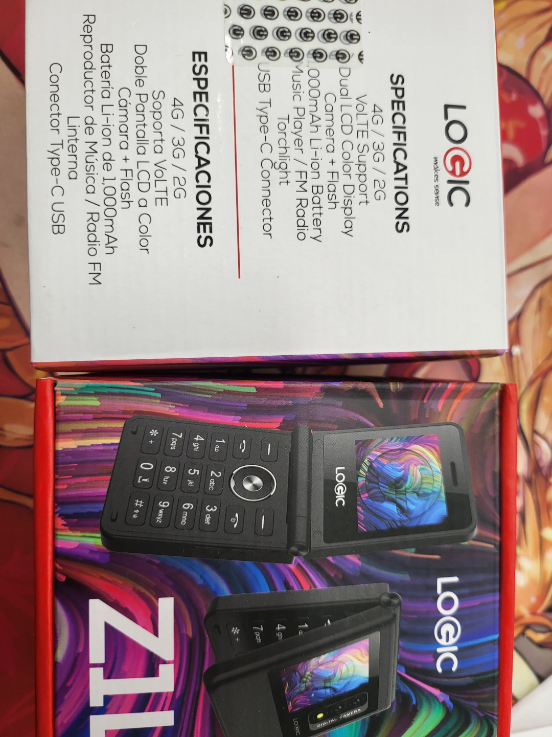 Logic Z1 Flip Phone - Black