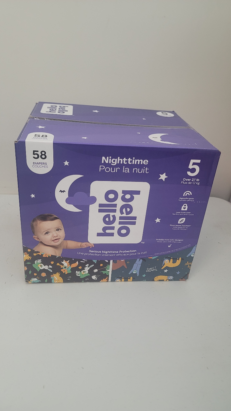 Hello Bello Size 5 Nighttime Diapers (58 Count)