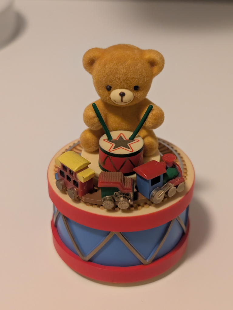 Enesco Musical Toyland Teddy Bear Music Box