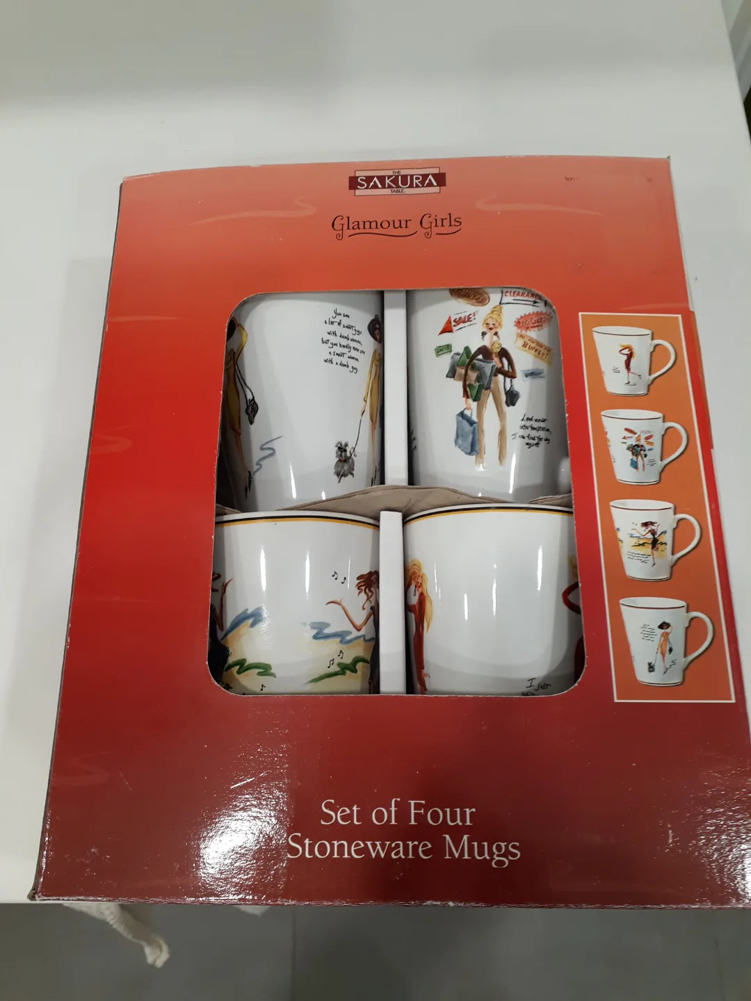 Sakura Glamour Girls Stone ware Mugs image indicator(2)