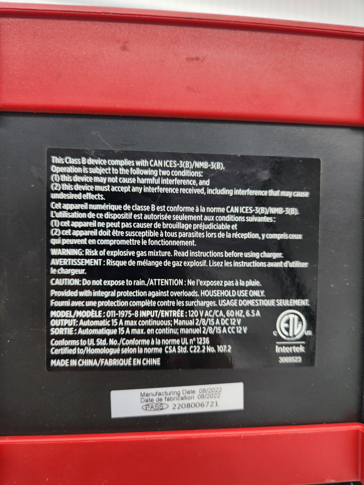 Motomaster Classic Series 12V Battery Charger - photo 3