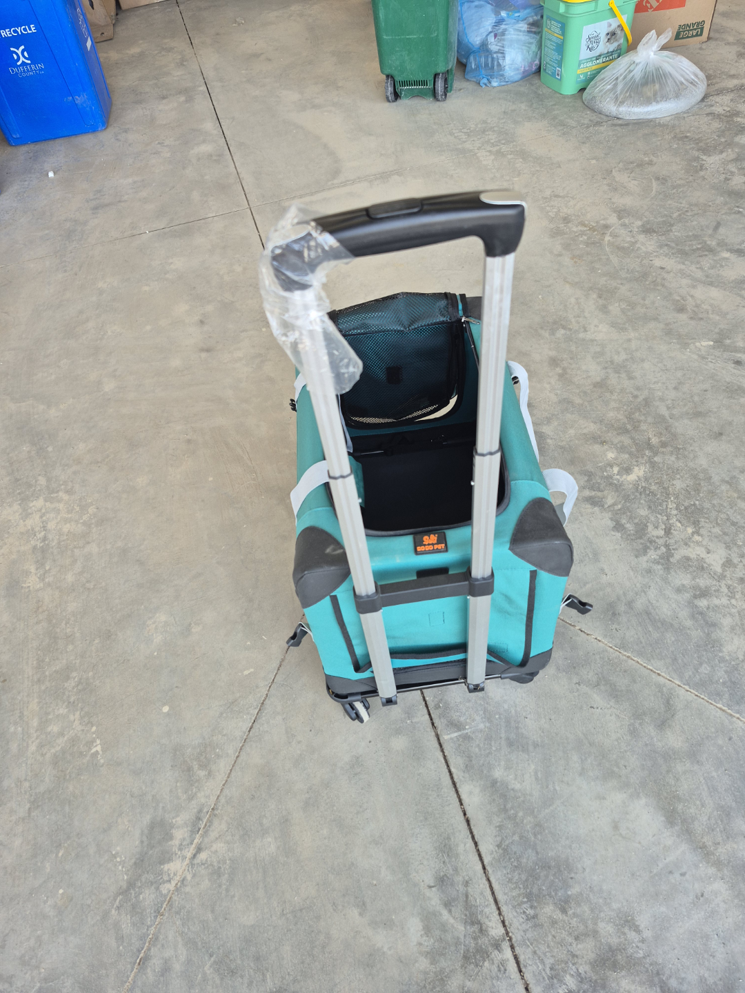 Rolling Pet Carrier - Teal - photo 4