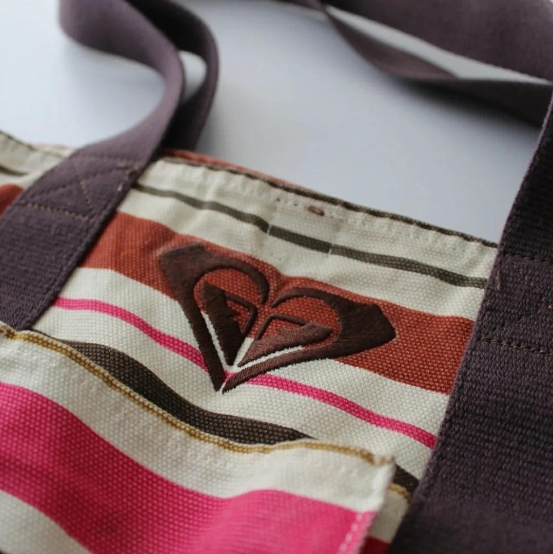 Vintage Roxy Striped Tote Bag image indicator(2)