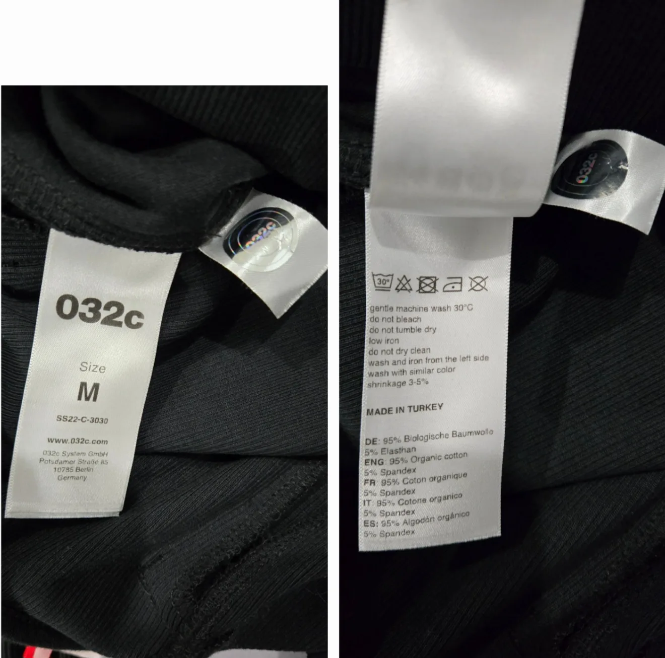 Unisex 032c Ribbes Flared Pants Extra Long & Tall Size M image indicator(8)