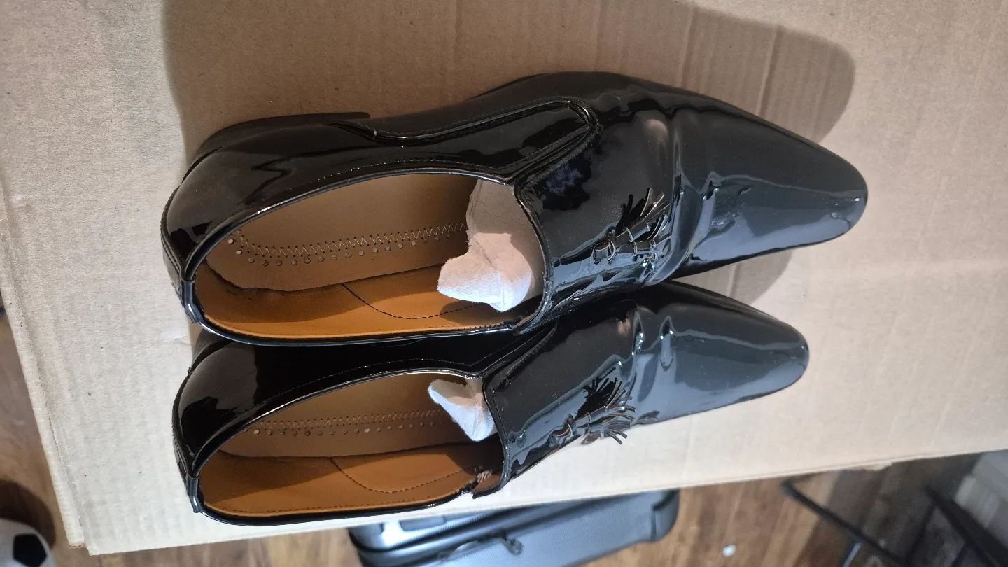 Men's Black Patent Leather Loafers image indicator(6)