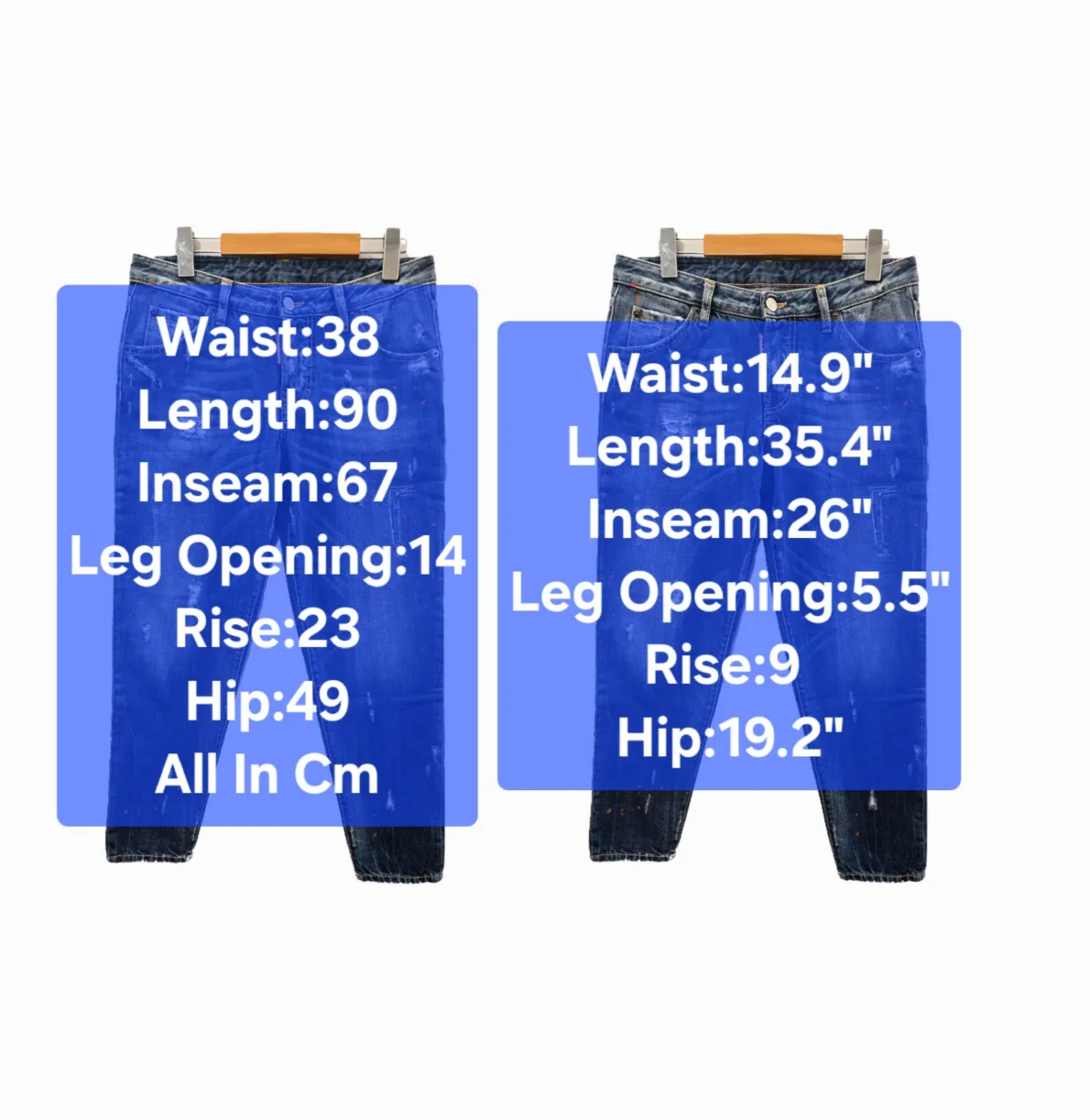 Women's Dsquared2 Hockney Jeans Size 2-4/24-25 image indicator(2)