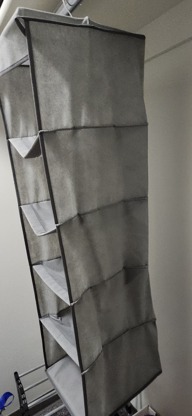 Grey Hanging Closet Organizer - photo 2