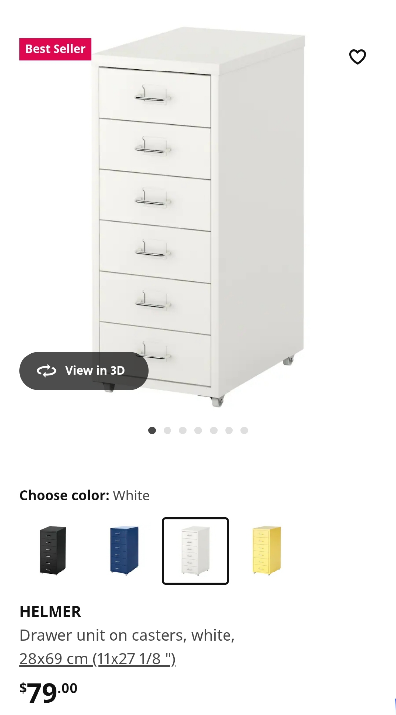 IKEA HELMER Drawer Unit - photo 2