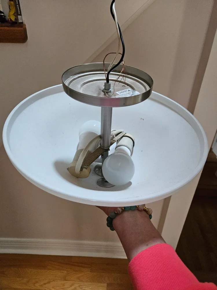 Modern Brushed Nickel Pendant Light Fixture image indicator(3)