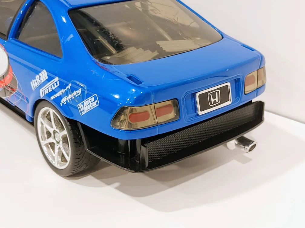 2002 Hot Wheels Honda Civic Si Blue Mattel Wings West Tunerz image indicator(3)