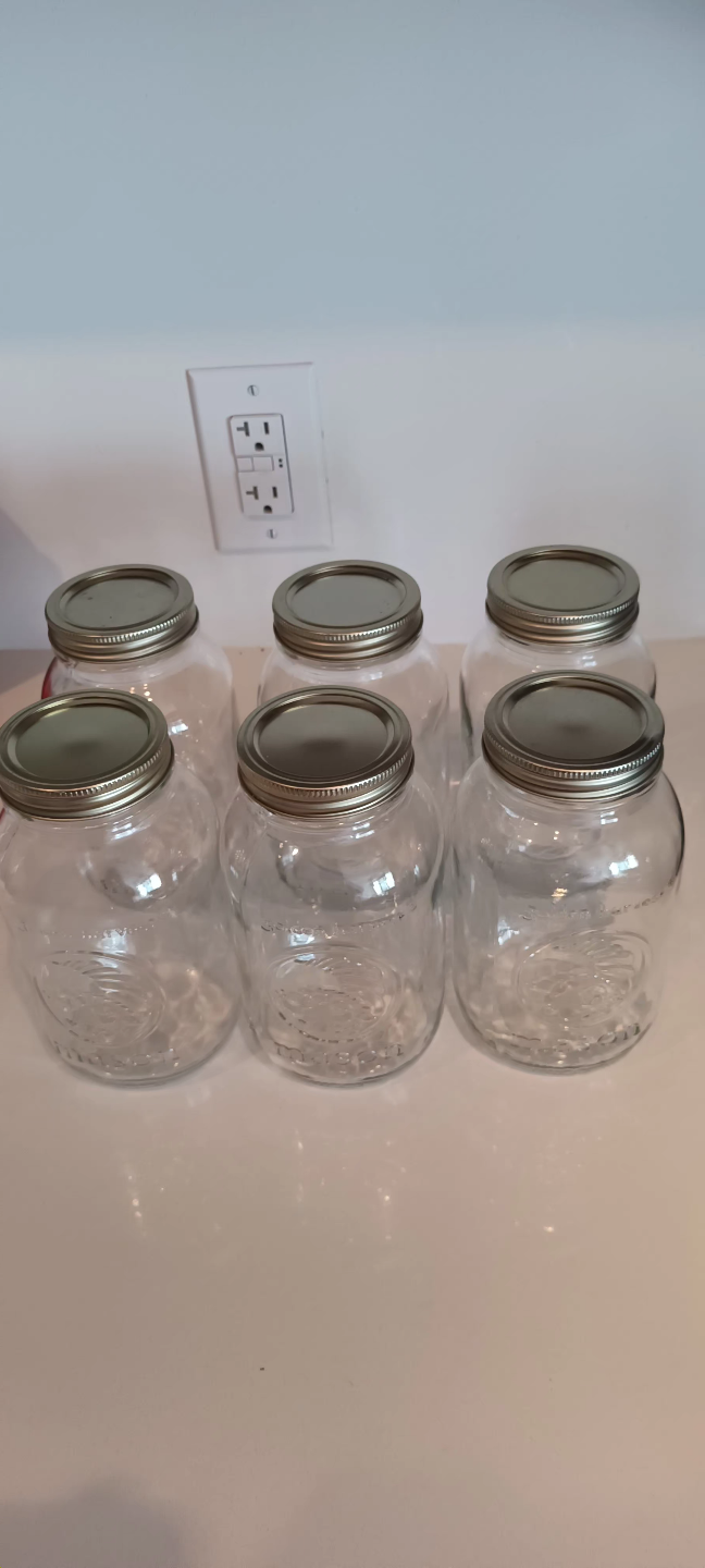 6 Golden Harvest Mason Jars ( 1 lit) (All for $6) - photo 2