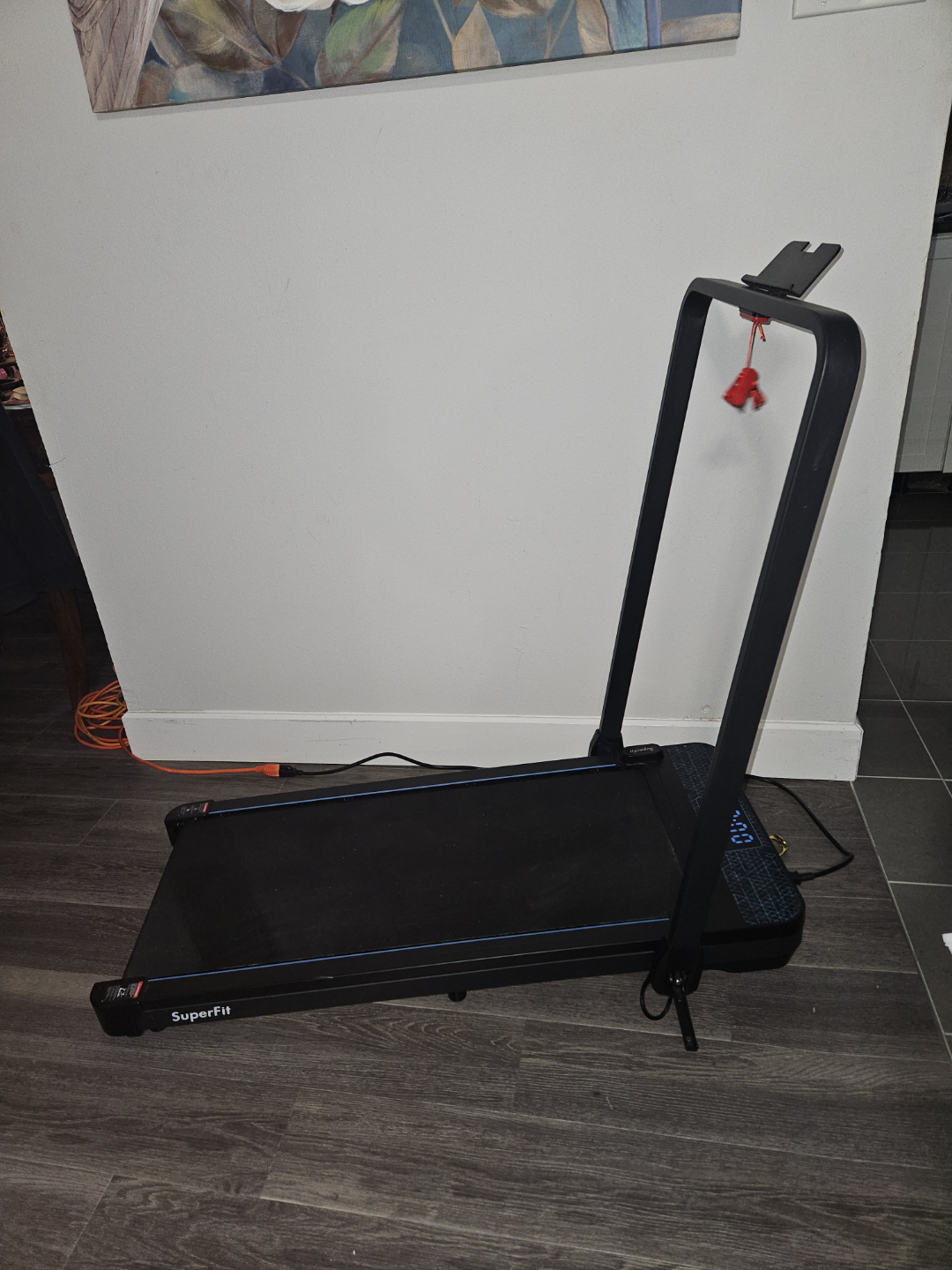 Superfit 2-in-1 Folding Treadmill with Remote
